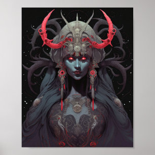 Poster Demon Queen Fantasy Art