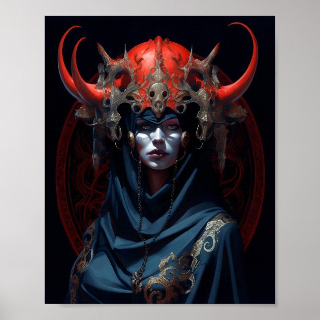 Poster Demon Queen Fantasy Art (Frente)
