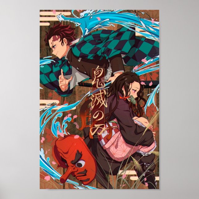 Poster Demon Slayer Kimetsu no Yaiba (Frente)