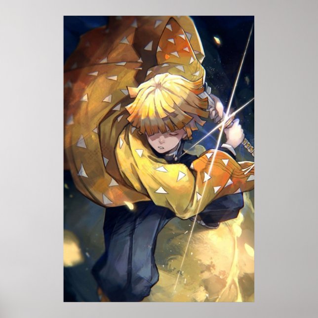 Poster Demon Slayer  Zenitsu Agatsuma 1 (Frente)