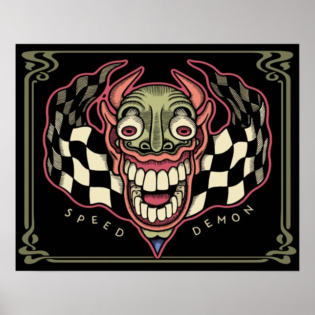 Poster Demônio de velocidade 619 (Frente)