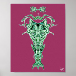 Poster Demônio do busto do submundo v2.1