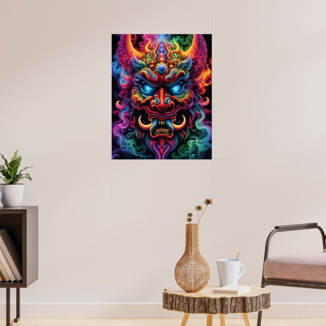 Poster Demônio Japonês (Sala de Estar 3)
