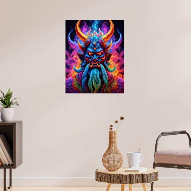 Poster Demônio Japonês (Sala de Estar 3)