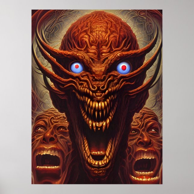 Poster Demônios da Zoroastria (Frente)