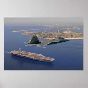 Poster Demonstração aérea do raptor F-22