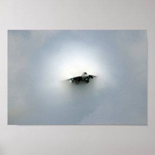 Póster Demonstração aérea supersónico
