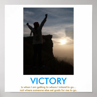 Poster demotivacional VICTORY