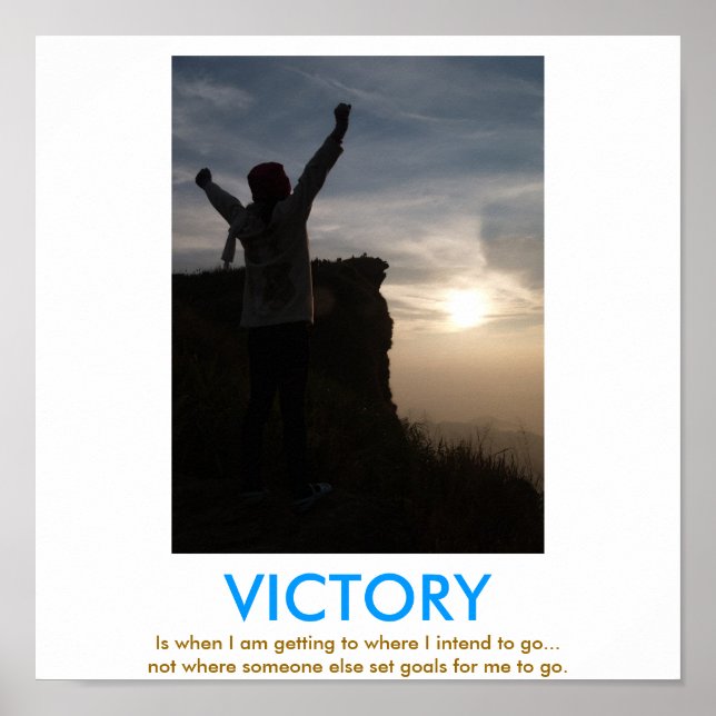 Poster demotivacional VICTORY (Frente)