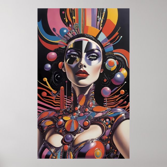 Poster Demure AF - Arte Surreal de Ken Gage (Frente)
