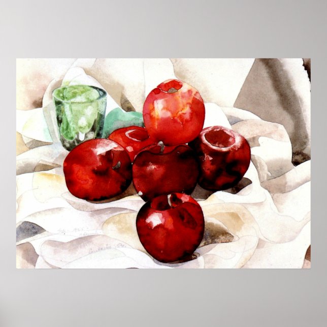 Poster Demuth - Maçãs e Vidro Verde (Frente)