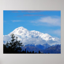 Denali Alaska Mountain Snow Photo