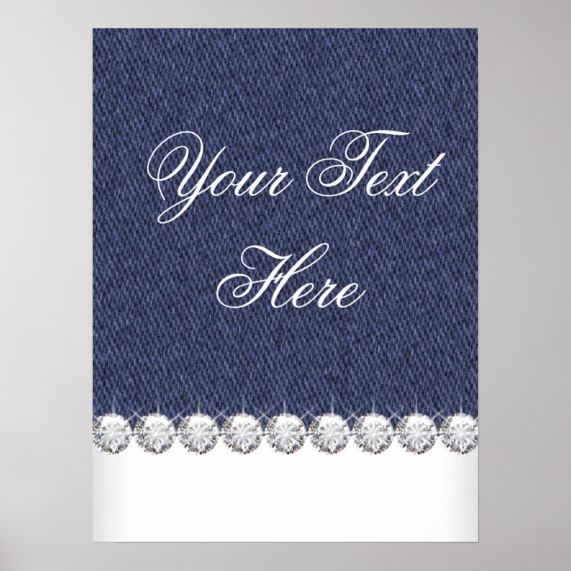 Poster Denim e Ouros (Frente)