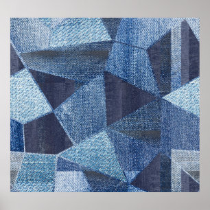 Poster Denim Urban: Patchwork Disparada.