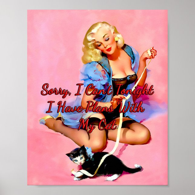 Poster Denise Purty, de 1950, por Gil Elvgren (Frente)