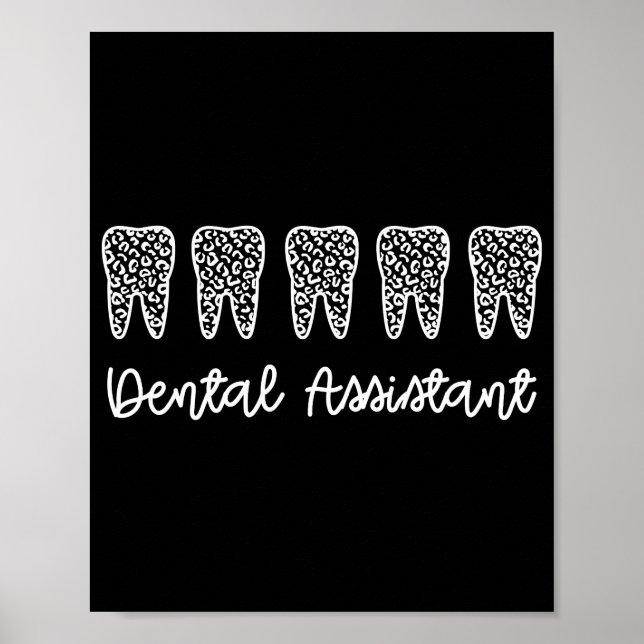 Poster Dental Assistant | Gifts for Assistant Dentist (Frente)