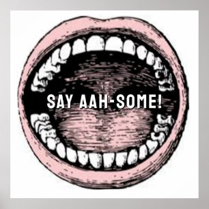 Poster Dentist Dental Humor