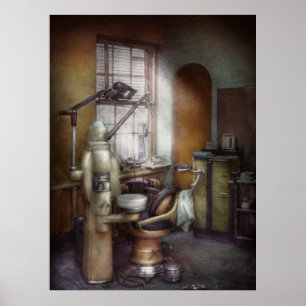 Póster Dentista - escritório dental cerca dos anos 40