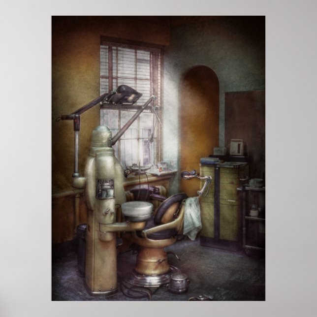 Póster Dentista - Escritório Dental por volta dos anos 40 (Frente)