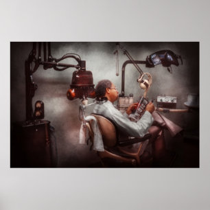 Poster Dentista - esperando o dentista