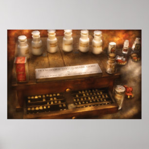 Póster Dentista - guia destacável da máscara do dente