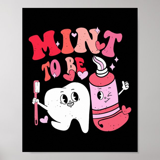 Poster Dentista Valência Menta Para Ser Escova de Dentes  (Frente)