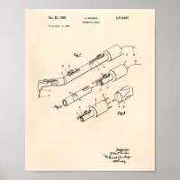 Dentist's Drill 1965 Patent Art Old Peper