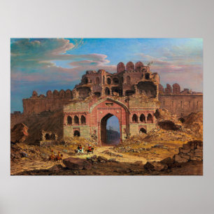 Poster Dentro da entrada principal da Purana Qila, Deli