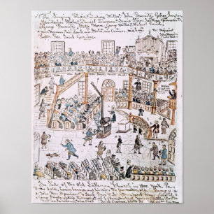 Póster Dentro da igreja luterana velha, o Condado de