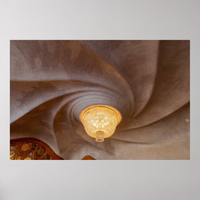 Poster Dentro de Casa Battló em Barcelona (Frente)