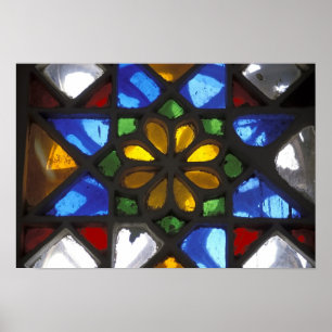 Póster dentro de janela de vidro do Nacional