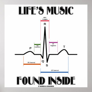 Póster Dentro de Música Encontrada da Vida (ECG/EKG Heart