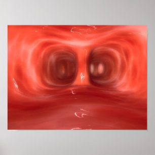 Póster Dentro de Visão Microscópica Os Pulmões Humanos