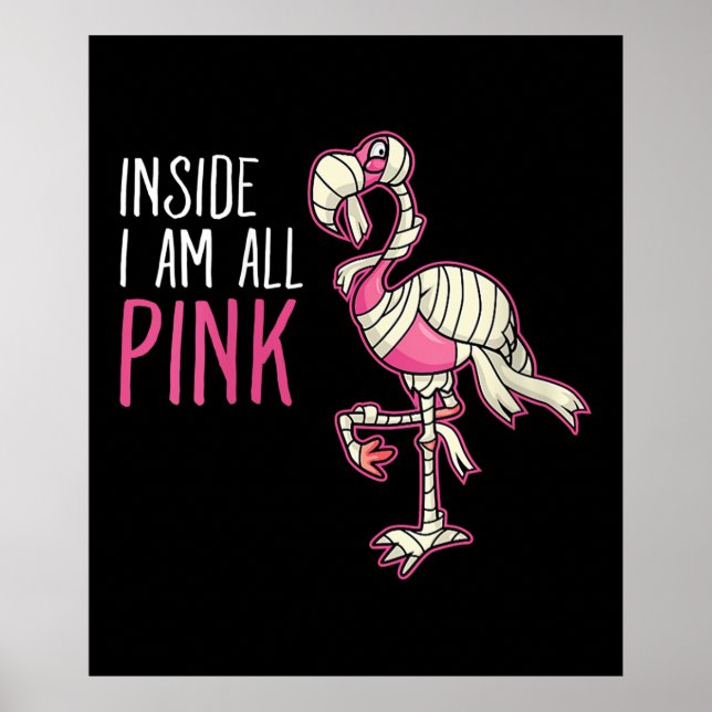 Poster Dentro I All Pink Flamingo | Funny Flamingo (Frente)