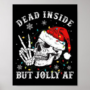 Poster Dentro morto, mas Papais noeis esqueletos Jolly AF