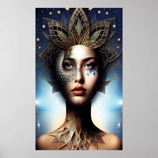 Poster Dentro Suas Estrelas na Cabeça (Frente)