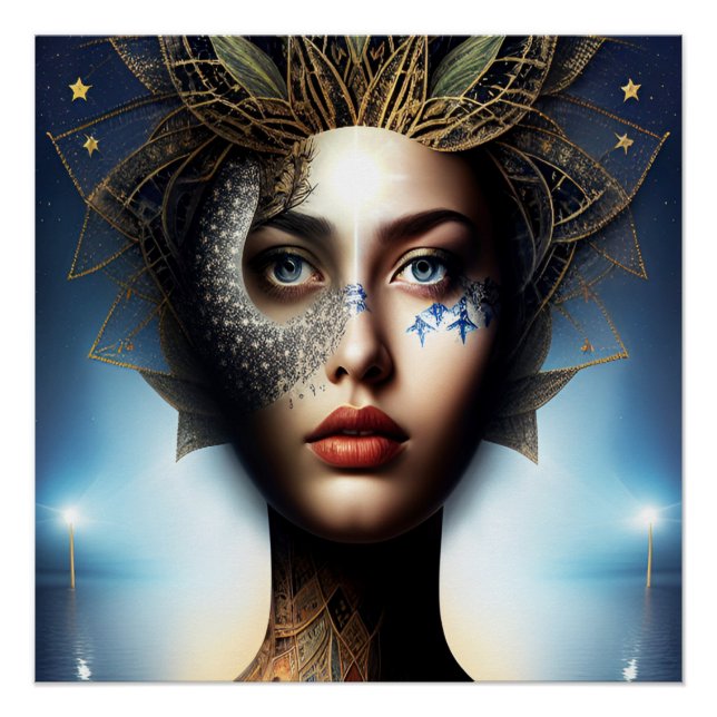 Póster Dentro Suas Estrelas na Cabeça (Frente)