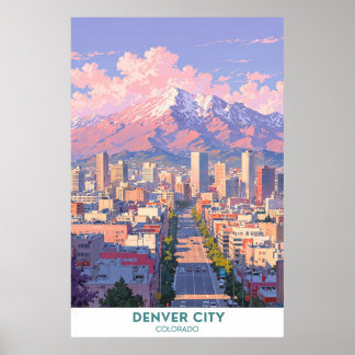 Poster Denver City - Belo Colorado