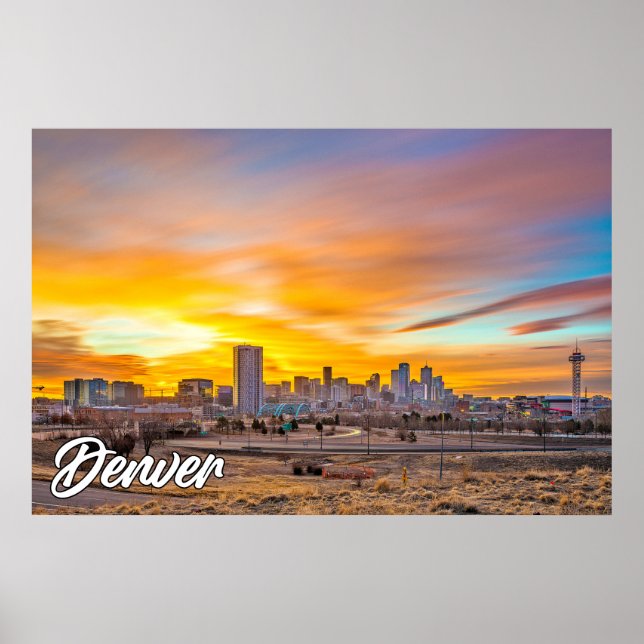 Poster Denver, Colorado, EUA (Frente)