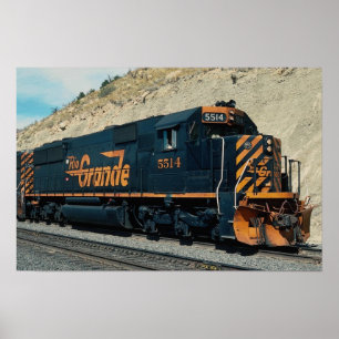 Póster Denver e Rio Grande Western, EMD SD-50