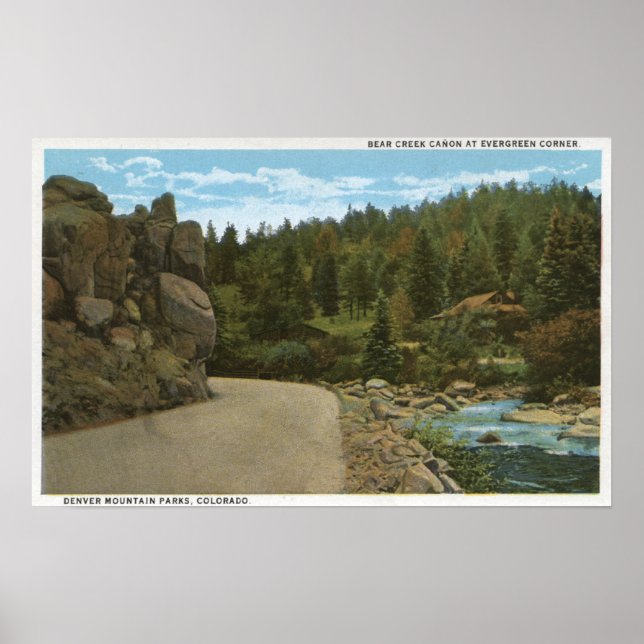 Poster Denver Mountain Park, CO (Frente)