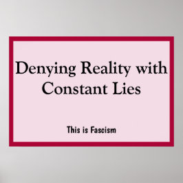 Poster Denying Reality