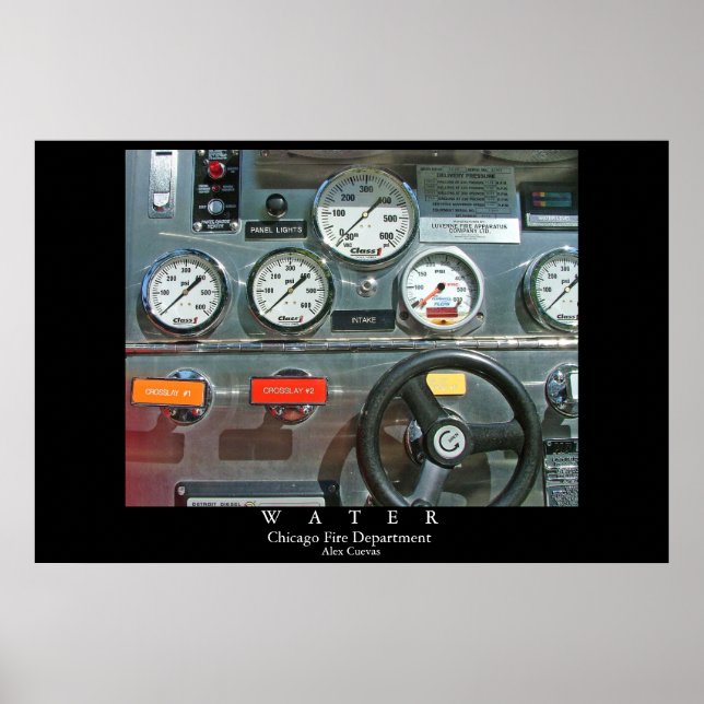 Poster Departamento de Bombeiros de Chicago (Frente)