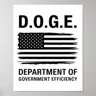 Poster Departamento De Cães Para A Eficiência Do Governo