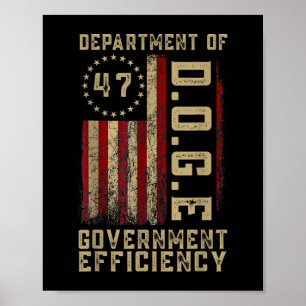 Poster Departamento De Eficiência Governamental D.o.g.e D