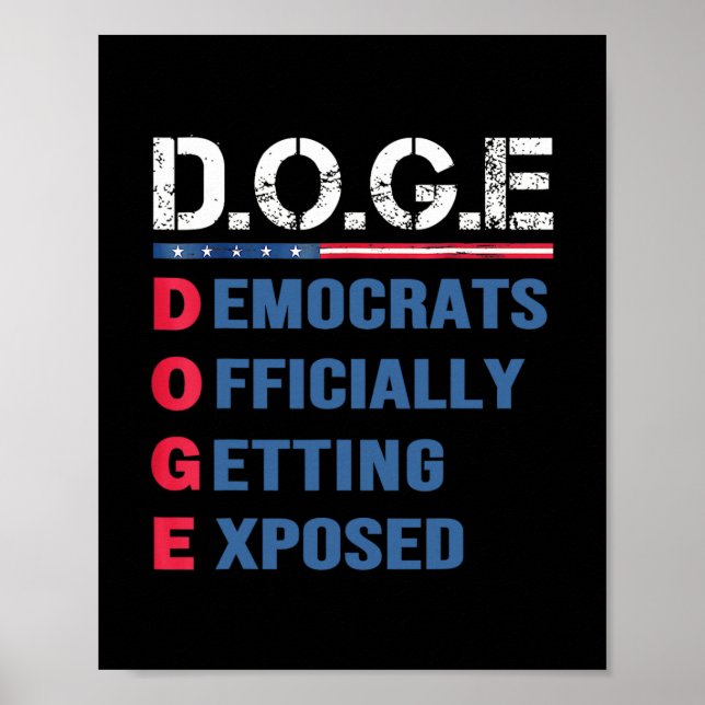 Poster Departamento De Eficiência Governamental D.o.g.e D (Frente)