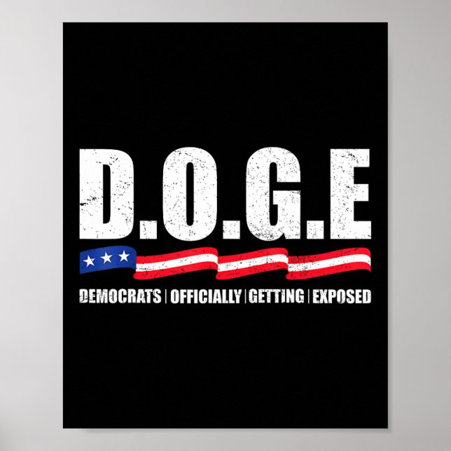 Poster Departamento De Eficiência Governamental D.o.g.e D (Frente)
