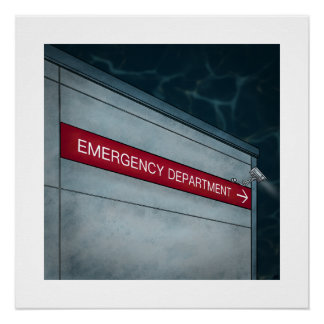 Póster Departamento de emergência