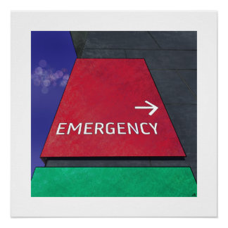 Póster Departamento de emergência
