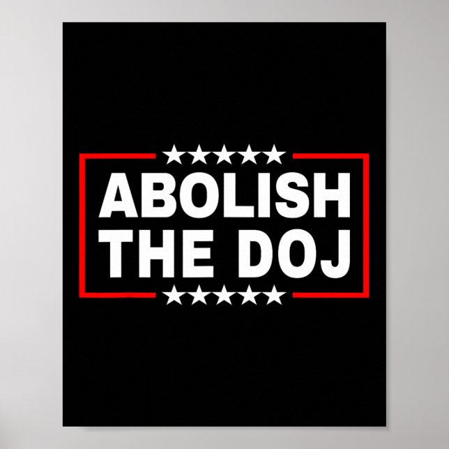 Poster Departamento de Justiça (doj) Pro Trump (Frente)